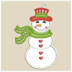 Applique Snowman 05 machine embroidery designs