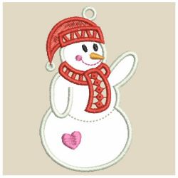 Applique Snowman 07 machine embroidery designs