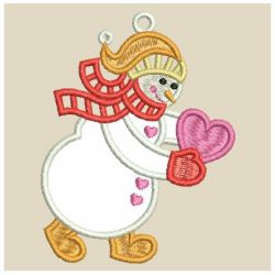 Applique Snowman 10 machine embroidery designs