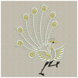White Peacocks(Lg) machine embroidery designs