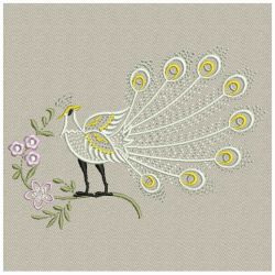 White Peacocks 05(Md) machine embroidery designs