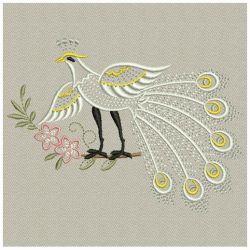 White Peacocks 07(Md) machine embroidery designs