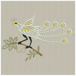 White Peacocks 10(Md) machine embroidery designs
