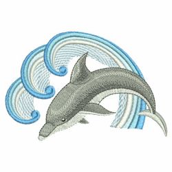 Jumping Dolphins 03(Lg) machine embroidery designs