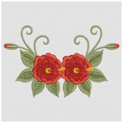 Brilliant Hibiscus 02(Md) machine embroidery designs