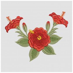 Brilliant Hibiscus 04(Lg) machine embroidery designs