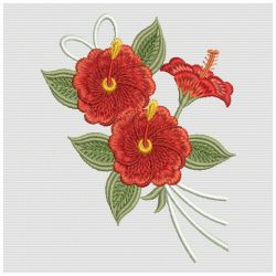 Brilliant Hibiscus 05(Md) machine embroidery designs
