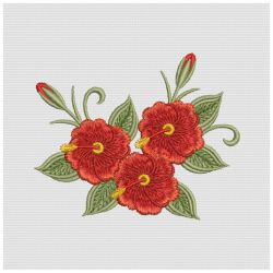 Brilliant Hibiscus 12(Lg) machine embroidery designs