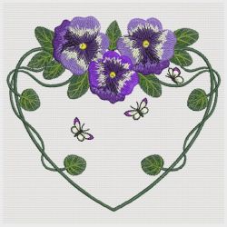 Pansies 04(Md) machine embroidery designs