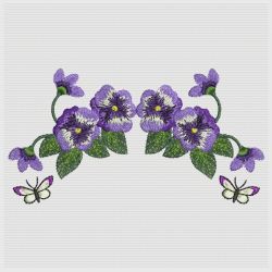 Pansies 11(Md) machine embroidery designs