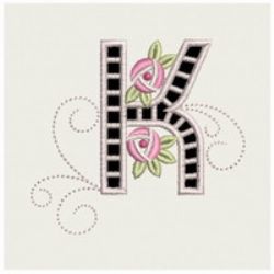 Cutwork Rose Monograms 11