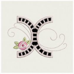 Cutwork Rose Monograms 24