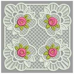 FSL Bullion Rose Doily 01 machine embroidery designs
