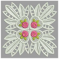 FSL Bullion Rose Doily 03