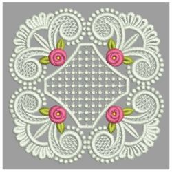 FSL Bullion Rose Doily 08 machine embroidery designs