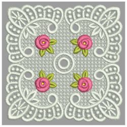 FSL Bullion Rose Doily 09