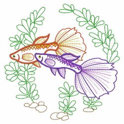 Vintage Goldfish 01(Lg) machine embroidery designs
