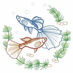 Vintage Goldfish 02(Sm) machine embroidery designs