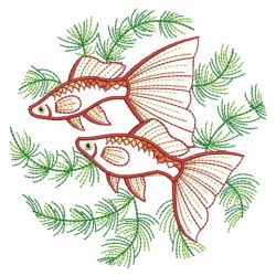 Vintage Goldfish 04(Sm) machine embroidery designs