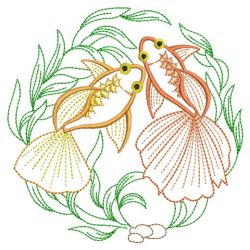 Vintage Goldfish 06(Md) machine embroidery designs