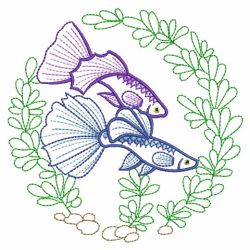 Vintage Goldfish 08(Sm) machine embroidery designs