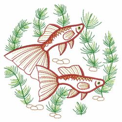 Vintage Goldfish 09(Sm) machine embroidery designs