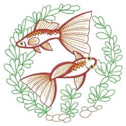 Vintage Goldfish 10(Sm) machine embroidery designs