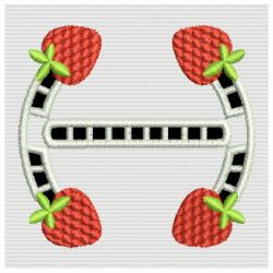 Cutwork Strawberry Monograms 08 machine embroidery designs