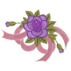 Purple Roses 01(Md) machine embroidery designs