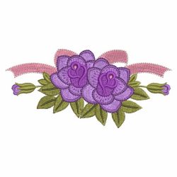 Purple Roses 02(Lg) machine embroidery designs
