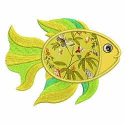 Applique Tropical Fish 04 machine embroidery designs
