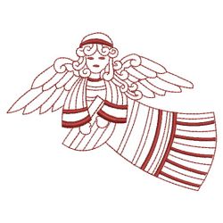 Redwork Angels 05(Md) machine embroidery designs