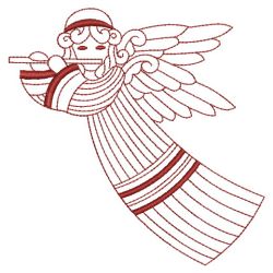 Redwork Angels 08(Lg) machine embroidery designs