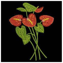 Anthurium(Sm) machine embroidery designs