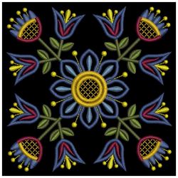 Jacobean Quilt Blocks 01(Md) machine embroidery designs