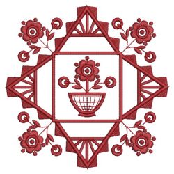 Redwork Jacobean Quilt 03(Md)