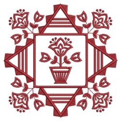 Redwork Jacobean Quilt 04(Md)