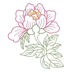 Vintage Peonies 04(Md) machine embroidery designs