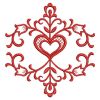 Redwork Heart Deco(Lg)