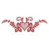 Redwork Heart Deco 08(Lg)