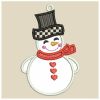 Applique Snowman