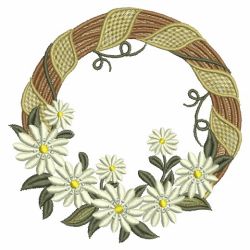 Floral Wreath(Md) machine embroidery designs