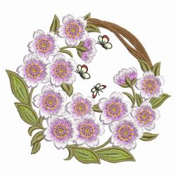 Floral Wreath 02(Md) machine embroidery designs