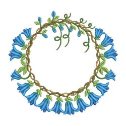 Floral Wreath 03(Md) machine embroidery designs