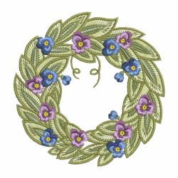 Floral Wreath 04(Sm) machine embroidery designs