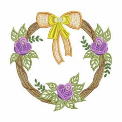 Floral Wreath 05(Lg) machine embroidery designs
