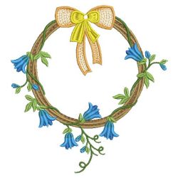 Floral Wreath 06(Lg) machine embroidery designs