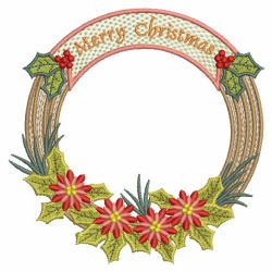 Floral Wreath 09(Md) machine embroidery designs