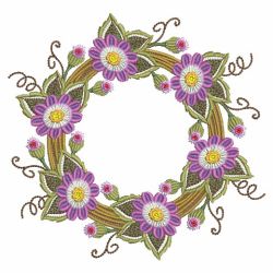 Floral Wreath 10(Lg) machine embroidery designs