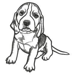 Dog Outlines 06(Lg) machine embroidery designs